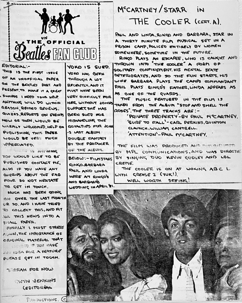 Revolver Beatle Fanzine Issue 1